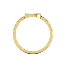 Load image into Gallery viewer, Letter D Ring In Gold Or Silver With Diamonds
