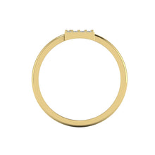 Load image into Gallery viewer, Letter E Ring In Gold Or Silver With Diamonds
