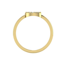 Load image into Gallery viewer, Letter G Ring In Gold Or Silver With Diamonds
