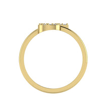 Load image into Gallery viewer, Letter J Ring In Gold Or Silver With Diamonds
