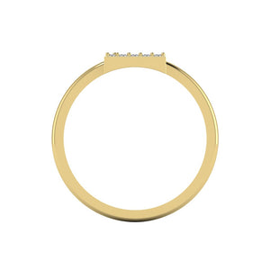 Letter L Ring In Gold Or Silver With Diamonds