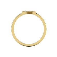 Load image into Gallery viewer, Letter R Ring In Gold Or Silver With Diamonds
