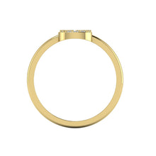 Load image into Gallery viewer, Letter S Ring In Gold Or Silver With Diamonds
