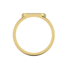 Load image into Gallery viewer, Letter T Ring In Gold Or Silver With Diamonds
