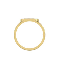 Load image into Gallery viewer, Letter W Ring In Gold Or Silver With Diamonds
