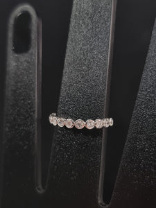 Ring with Round White Diamonds in Bezel Setting | Fête Jubilee XVI