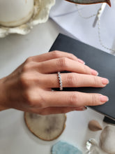 Load image into Gallery viewer, Ring with Round White Diamonds in Bezel Setting | Fête Jubilee XVI
