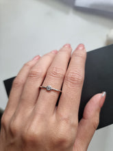 Load image into Gallery viewer, Ring with a Single Solitaire Round White Diamond in Bezel Setting | Fête Matrimony XIV
