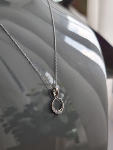 Pendant with Round White Diamonds in a Crescent Layout | Fête Jubilee VI