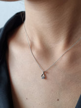 Load image into Gallery viewer, Pendant with a Single Hanging Round White Diamond | Fête Jubilee XVI
