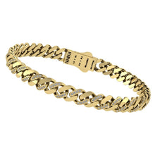 Load image into Gallery viewer, Cuban Style Bracelet with Cubic Zirconia
