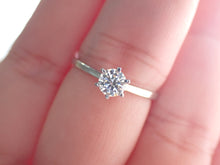 Load image into Gallery viewer, Engagement Ring with a Solitaire Round White Diamond | Fête Matrimony XI
