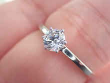 Load image into Gallery viewer, Engagement Ring with a Single Solitaire Round White Diamond | Fête Matrimony XXVII
