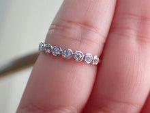 Load image into Gallery viewer, Ring with Round White Diamonds in Bezel Setting | Fête Jubilee XVI
