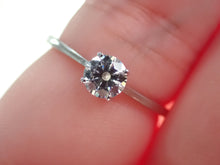 Load image into Gallery viewer, Engagement Ring with a Single Solitaire Round White Diamond | Fête Matrimony XX
