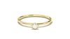 Stackable Ring with a Solitaire White Round Diamond | Mix & Match Trio VIII