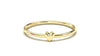 Stackable Ring with a Solid Gold Heart | Mix & Match Trio XIX