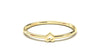 Stackable Ring with a Center Hollow Heart Design | Mix & Match Trio XXI