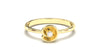 Flower Theme Ring with a Single Round White Diamond | Bloom Flora X