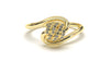 Braid Style Ring Encrusted with Round Black Diamonds | Knots Twist II