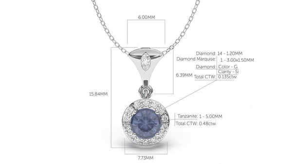 Divina Classic: Eclipse VII Pendant - Divina Jewelry