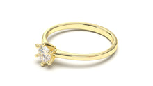 Load image into Gallery viewer, Engagement Ring with a Solitaire Round White Diamond | Fête Matrimony XI
