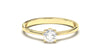 Engagement Ring with a Single Solitaire Round White Diamond | Fête Matrimony XX