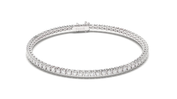 Tennis Bracelet with Round White Diamonds | Fête Jubilee I