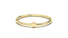 Stackable Ring with a Center Solid Star | Mix & Match Solo II