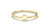 Stackable Ring with Center Piece Hollow Circle | Mix & Match Solo IX